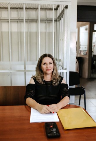 Ирина Ушакова в зале суда в день вынесения приговора