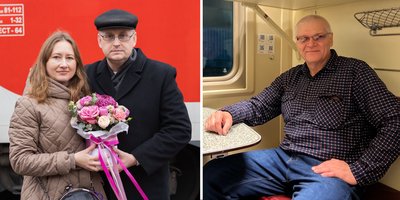 Слева: Алексей Горелый с женой Инной. Справа: Олег Шидловский. 14 ноября 2025 года